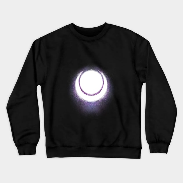 Lunari-New Moon Is Rising (Purple) Crewneck Sweatshirt by Dracortis